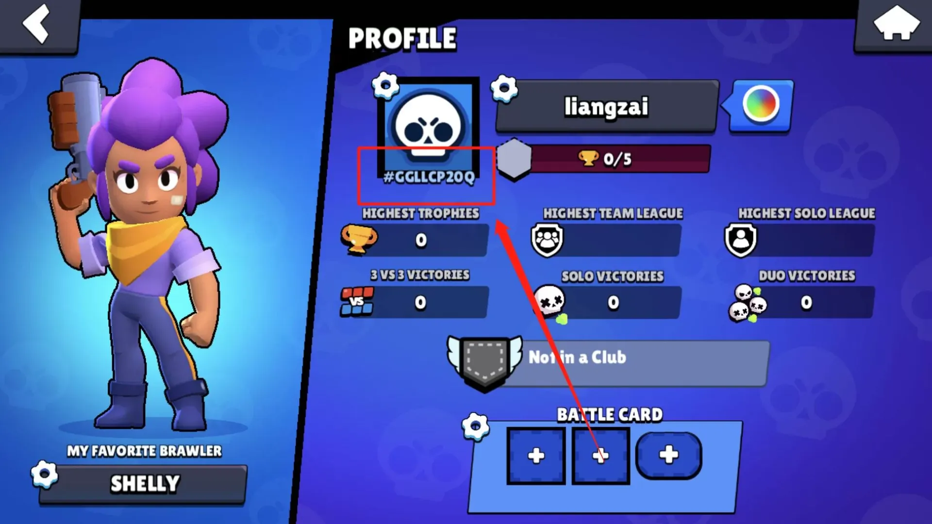 Brawl Stars user id