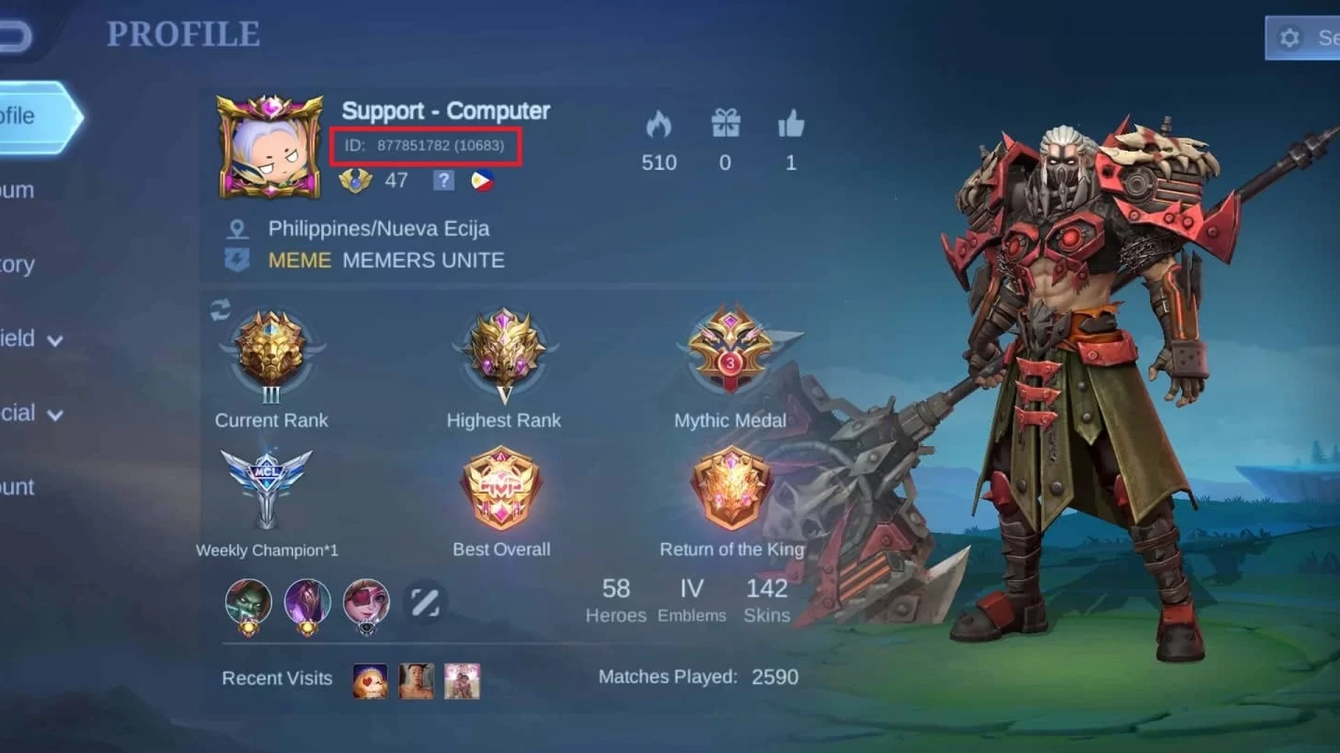 How to find your Game ID and Server ID in Mobile Legends