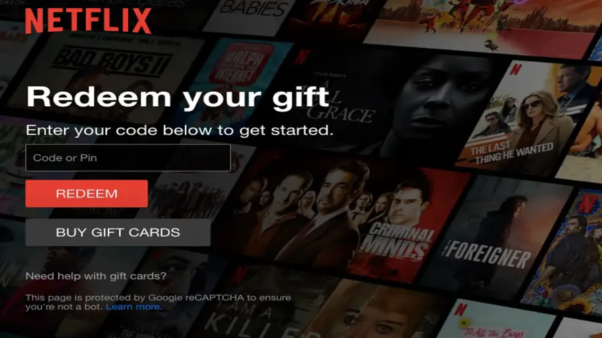Netflix Gift Cards How to use