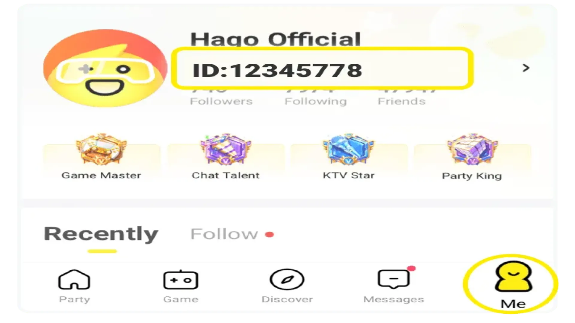 How to find Hago UID