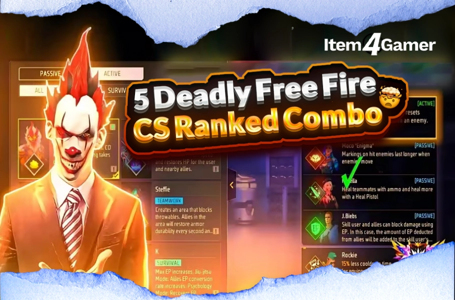 Free Fire CS Ranked Combos
