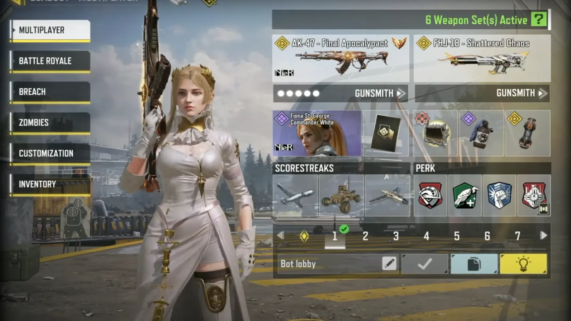 NieR Automata x Call of Duty Mobile Collaboration Commander White