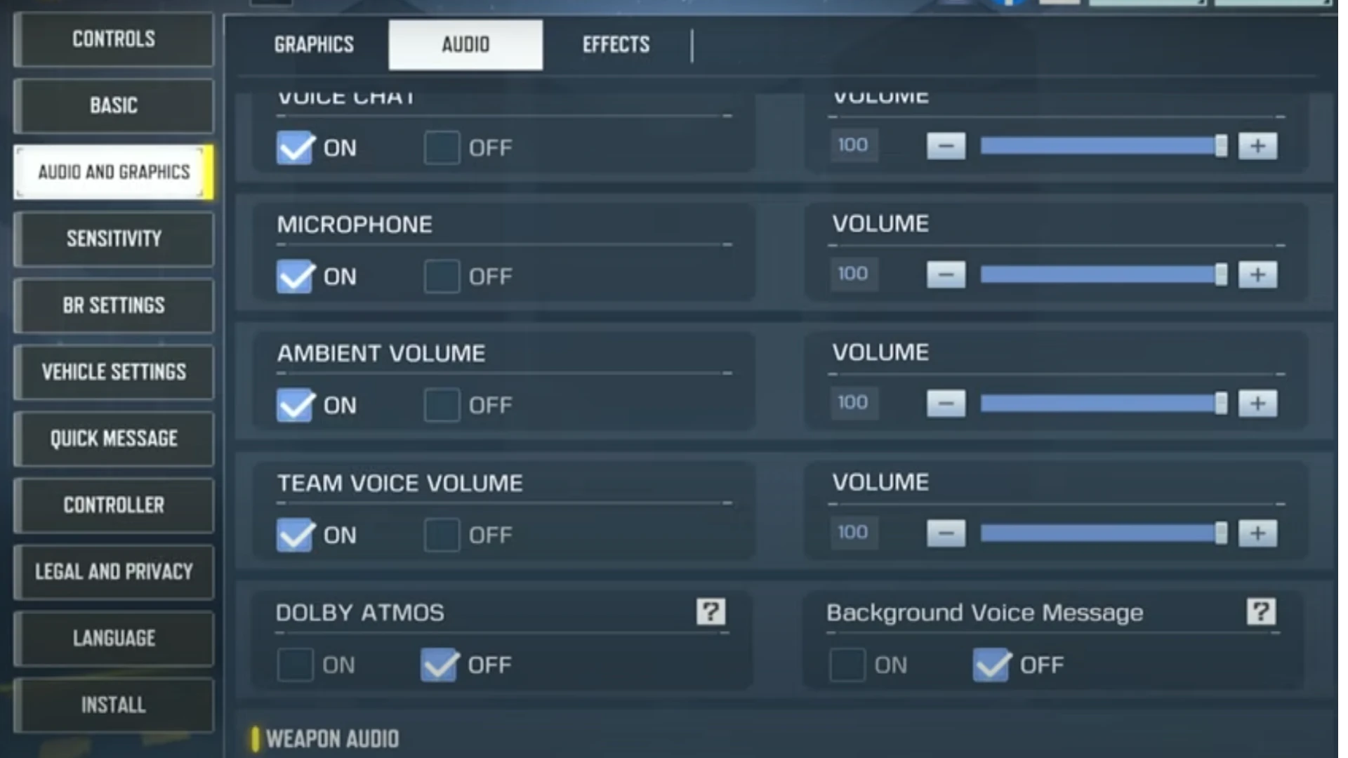 Best sensivity Settings CODM - ambient volume