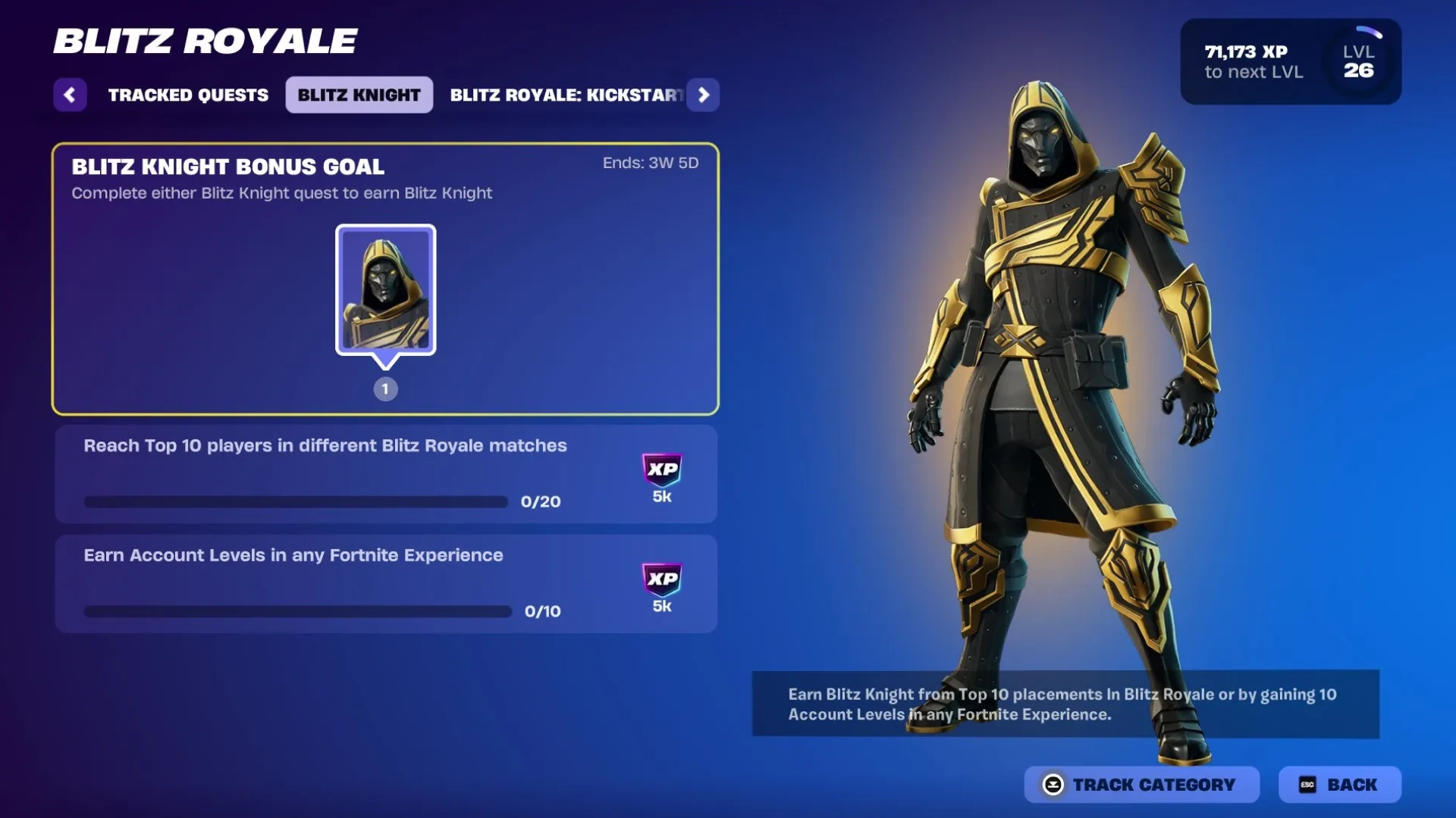 Blitz Knight Skin fortnite