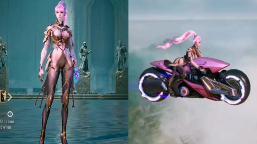 2nd Ultimate Set's cyberpunk armor with eye-catching neon accents.