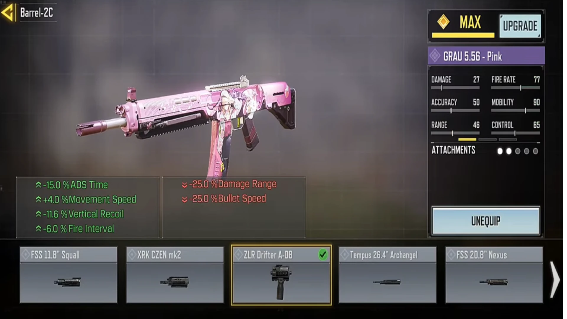 Grau 5.56 Gunsmith CODM Season 5 - ZLR drifter