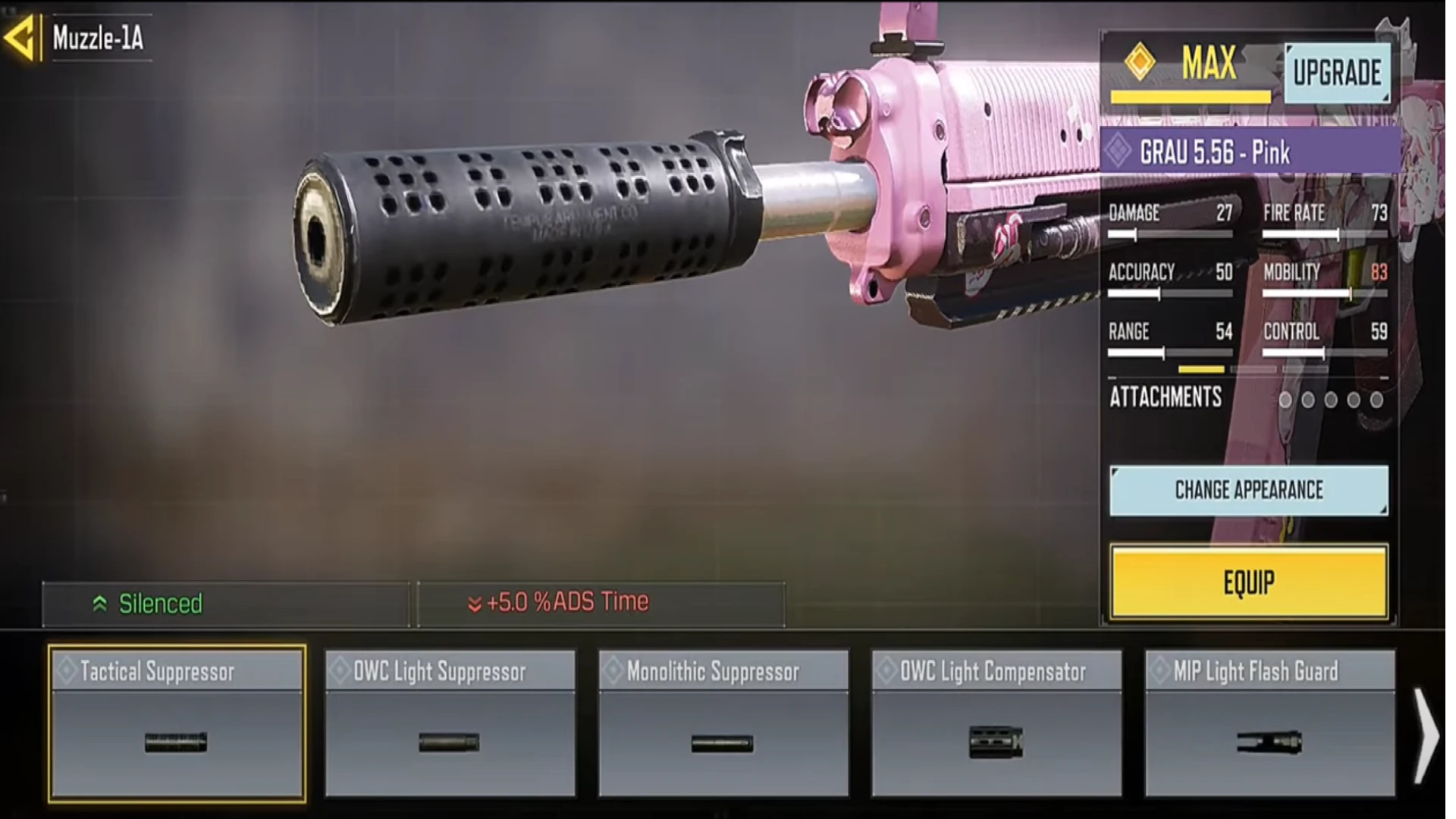Grau 5.56 Gunsmith CODM Season 5 - tactical suppressor