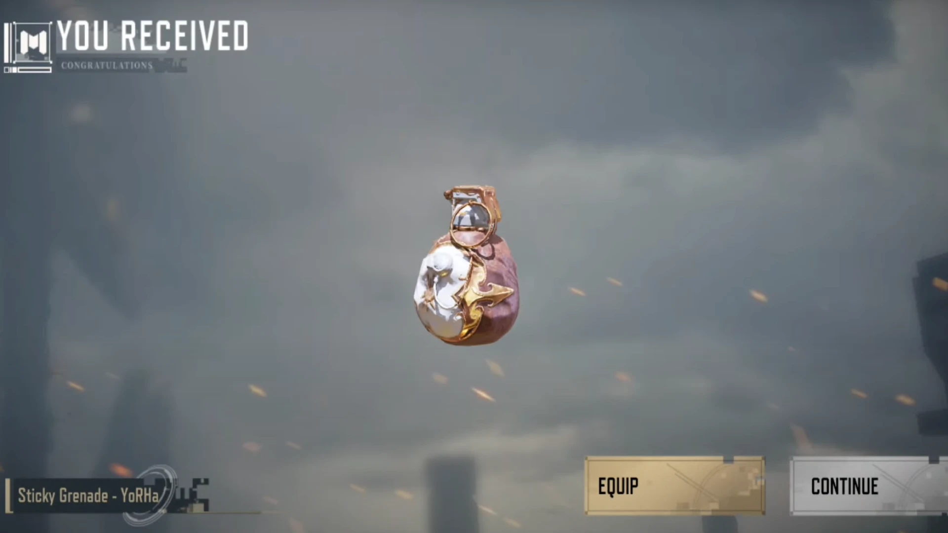 NieR Event in Call of Duty Mobile grenade