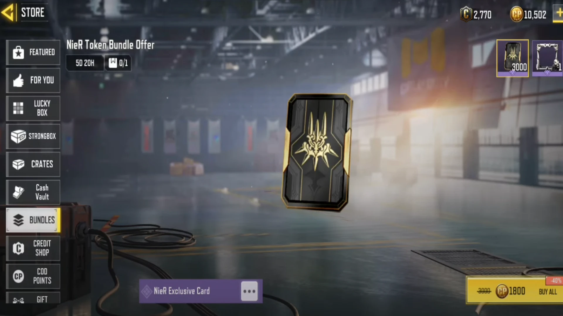 NieR Event in Call of Duty Mobile 40٪ OFF