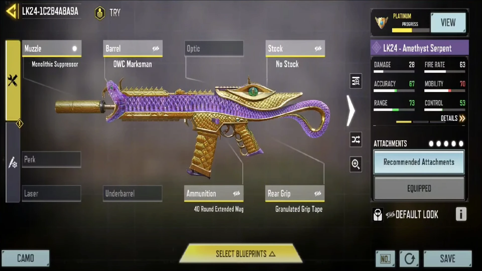 assault rifles season 5 codm LK24
