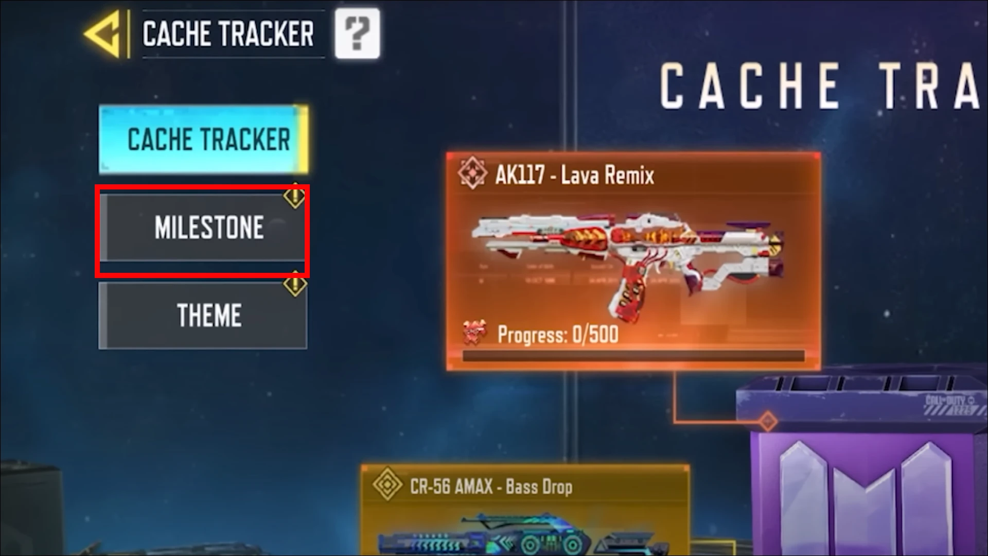 free skins codm events milestone