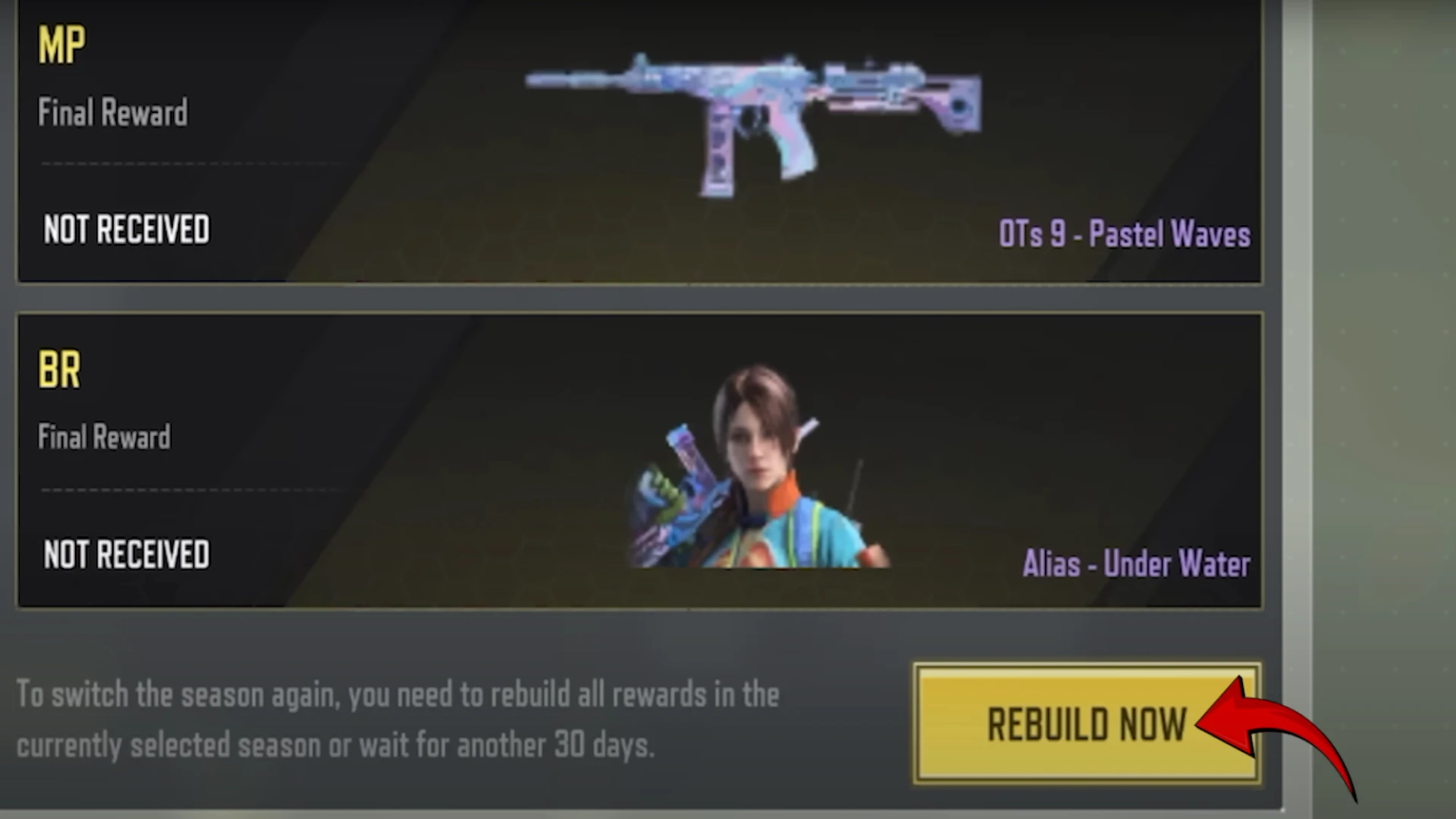 free skins codm rebuild now