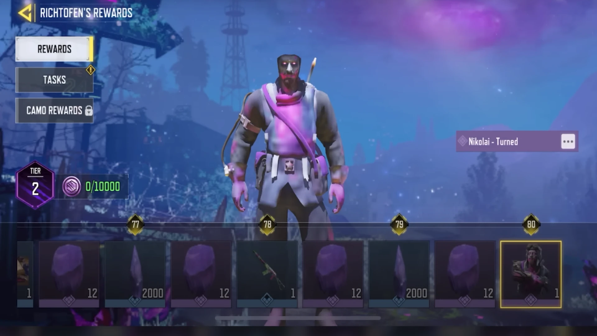 free skins codm zombies tier 80