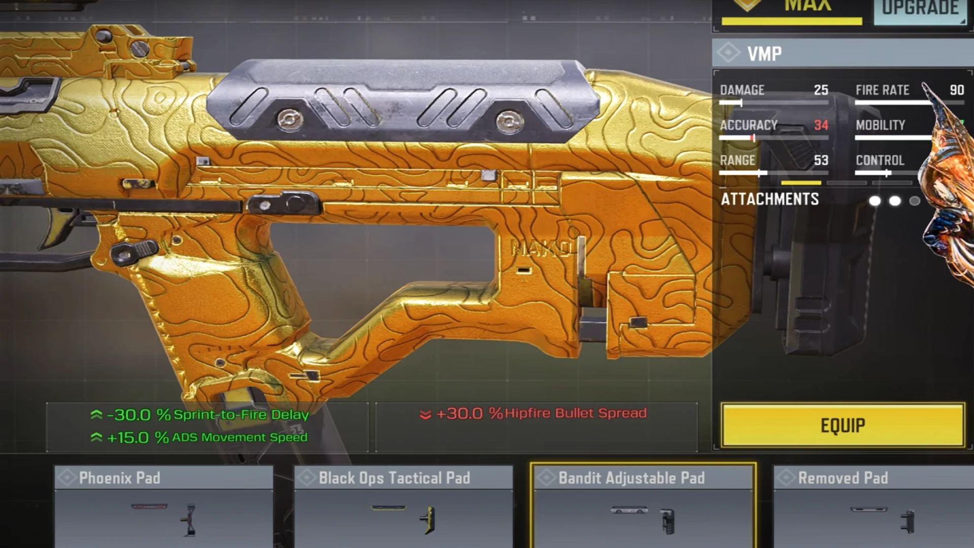 season 5 cod mobile adjustable pad