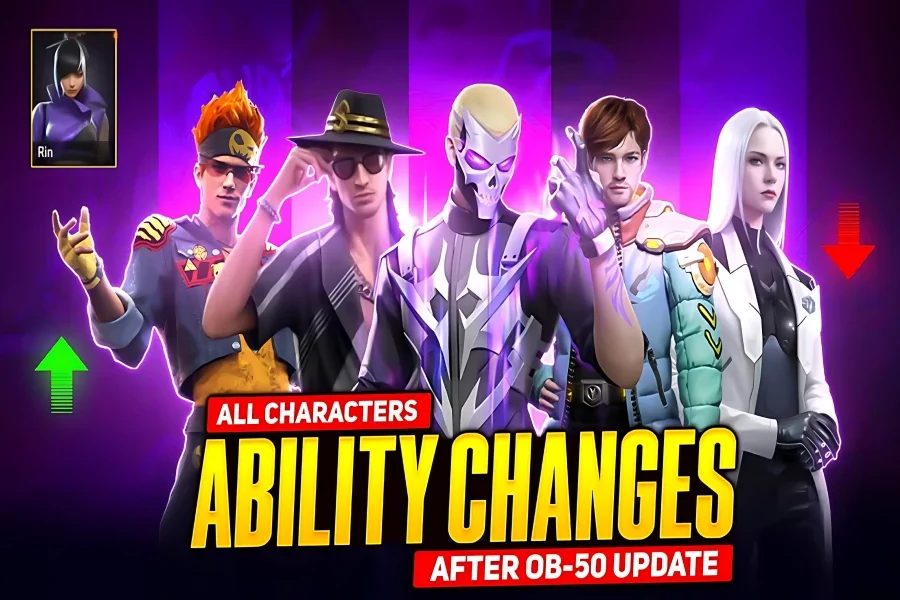 Nerfs & Buffs: A Full Breakdown of Free Fire OB50 Character Changes