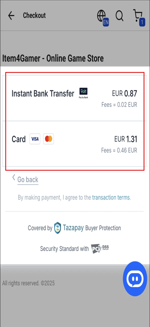 Select Final Payment Gateway - Buy PUBG Mobile UC