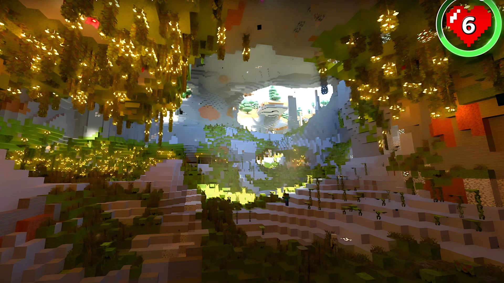 6. Lush Cave Village at Spawn - New Minecraft Seeds