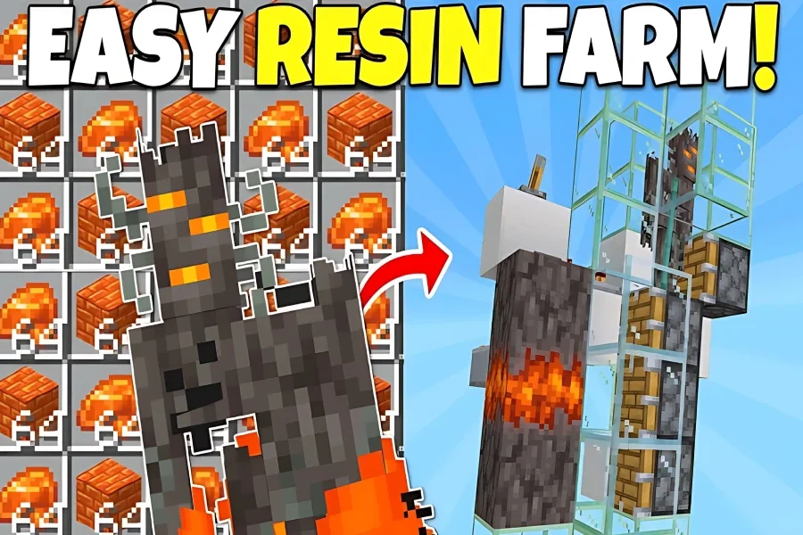 Fast & Cheap Minecraft Creaking Resin Farm