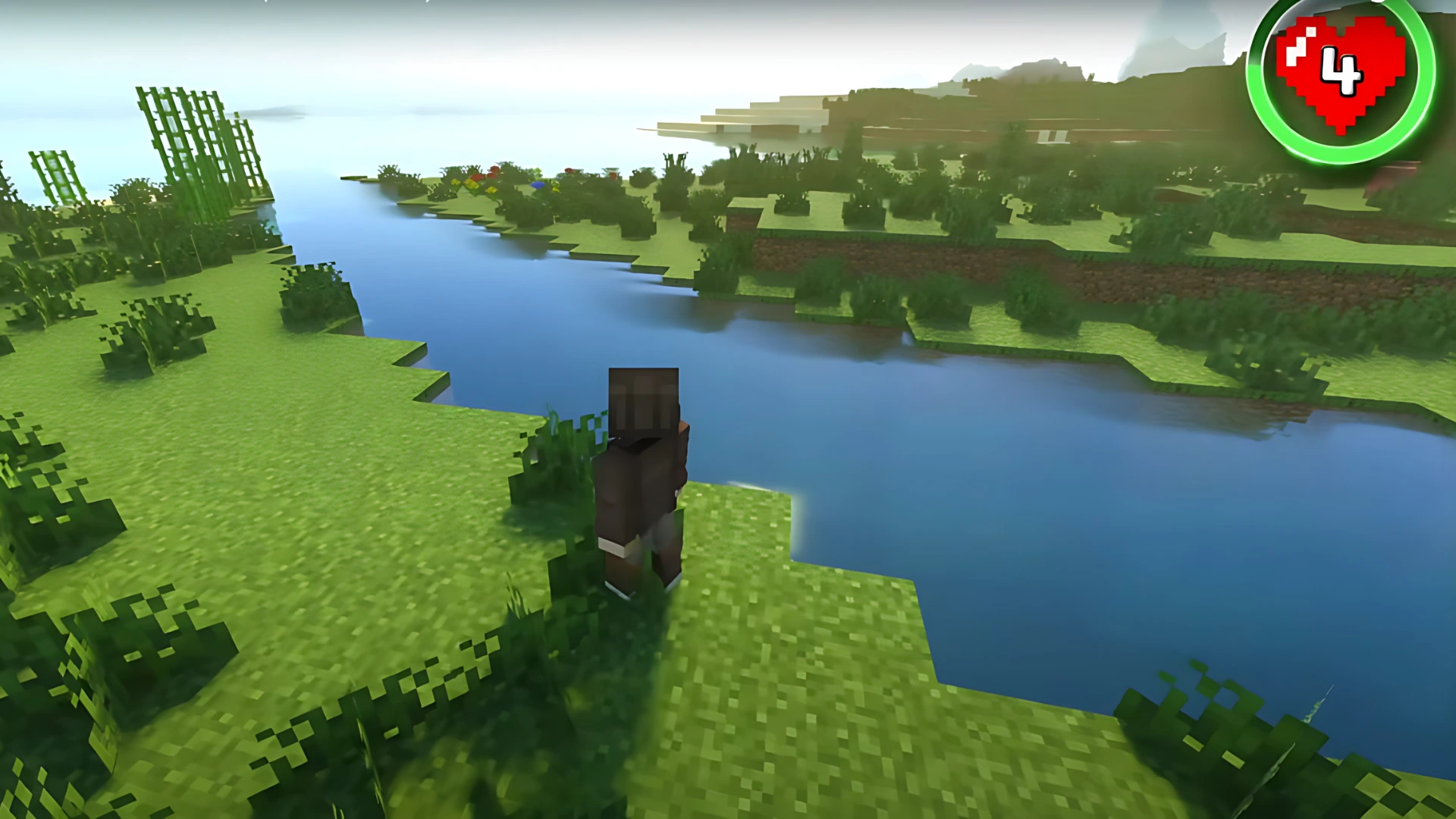 4. Small Island with Central Rift - New Minecraft Seeds