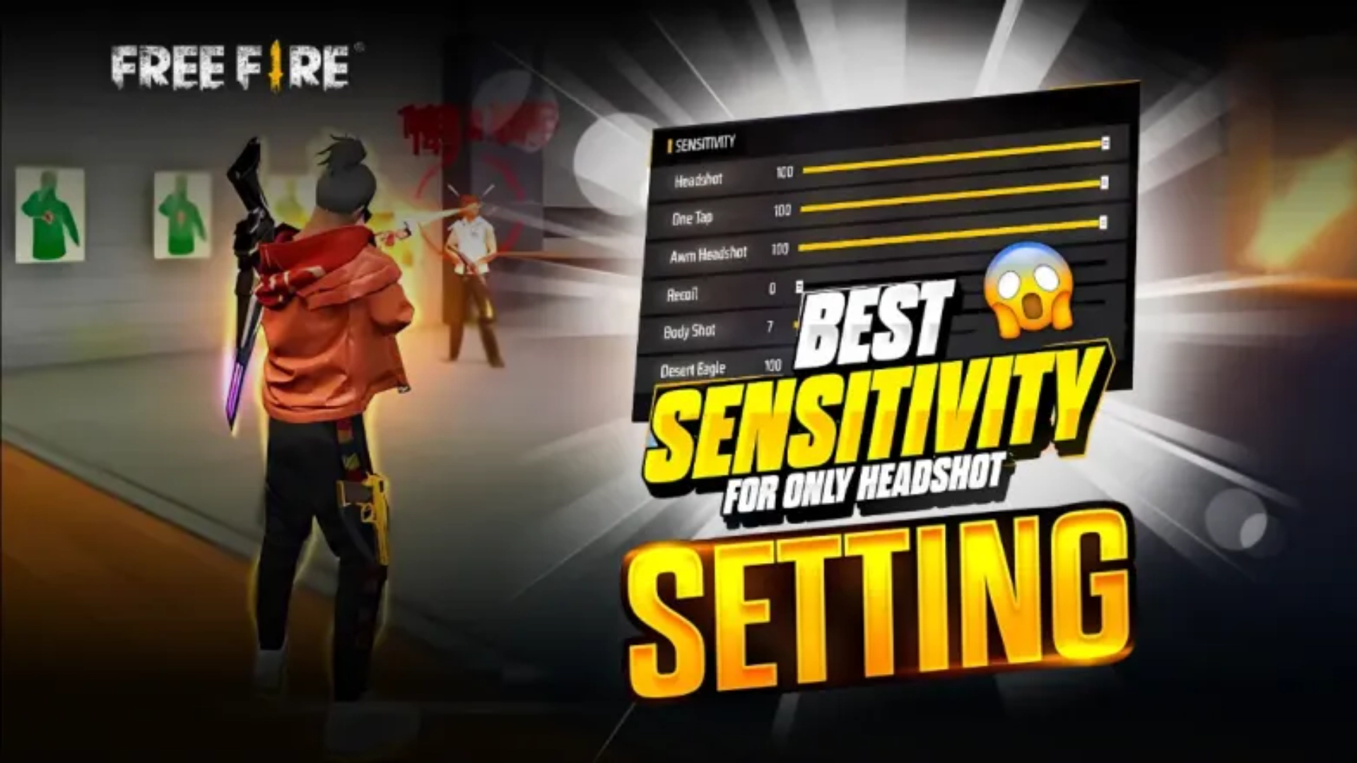 best sensitivity for free fire one-tap headshot 2025
