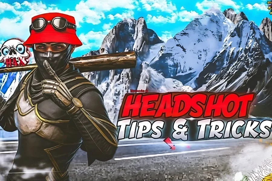Free Fire headshot guid positioning and drag training visual