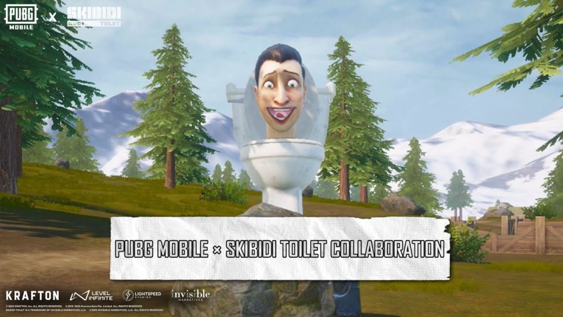 Skibidi Toilet Crossover in pubg
