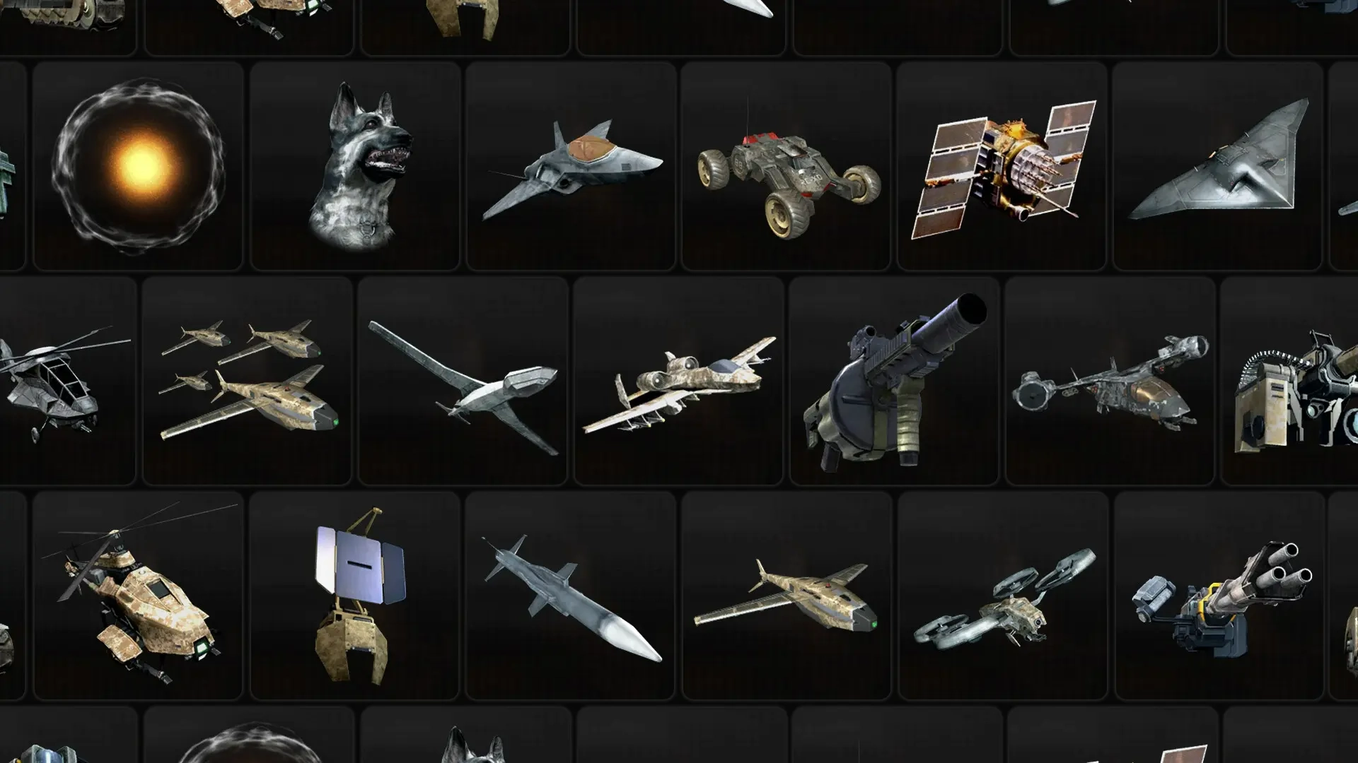 A grid of Scorestreak icons, representing a system criticized as one of the worst features in Call of Duty.