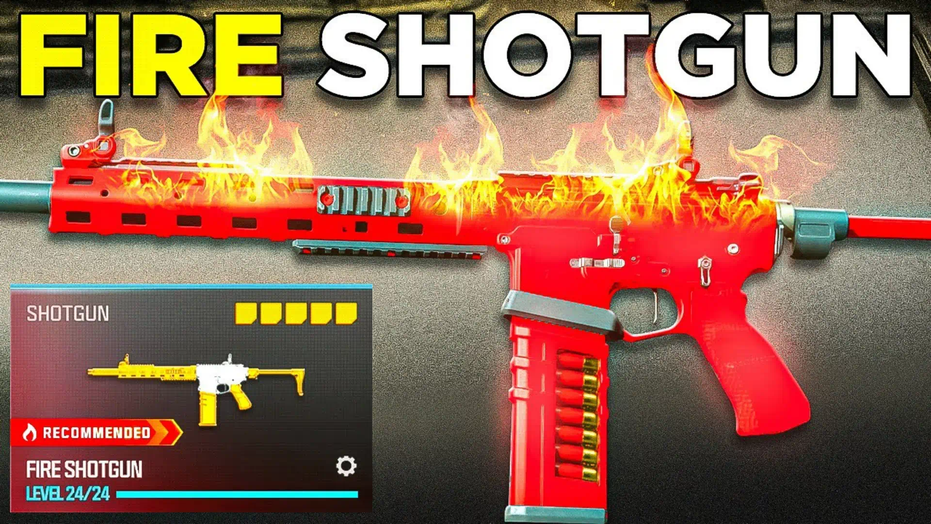 A Fire Shotgun build, one of the worst features in Call of Duty, highlighting controversial CoD mechanics.