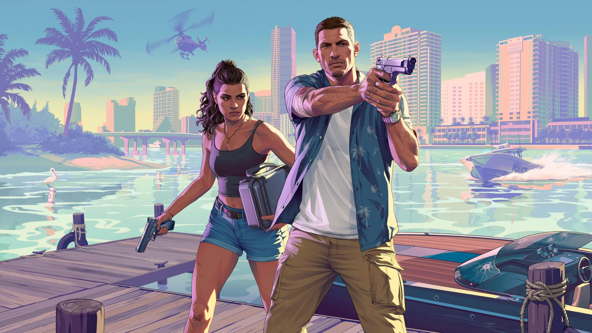 GTA 6 Vice City promo reflecting Rockstar’s updated release schedule