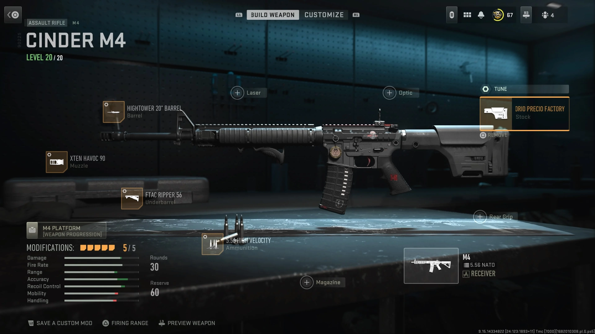 The Weapon Tuning interface, a failed Call of Duty addition and one of the worst features for game balance.