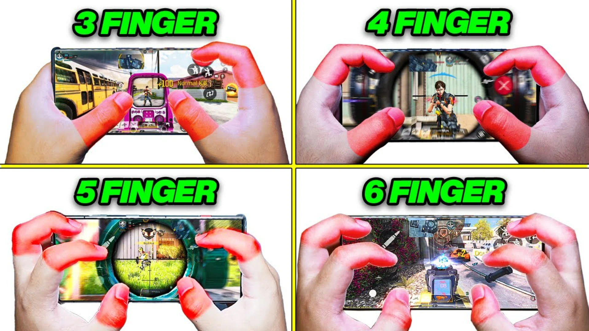 COD Mobile 5 Finger HUD