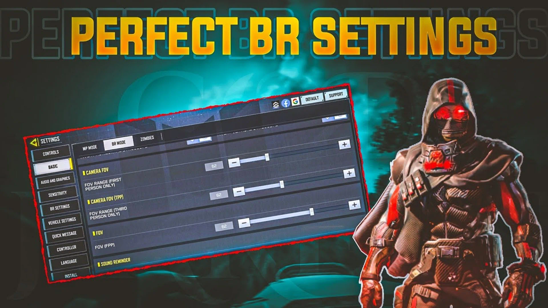 pro COD Mobile sensitivity