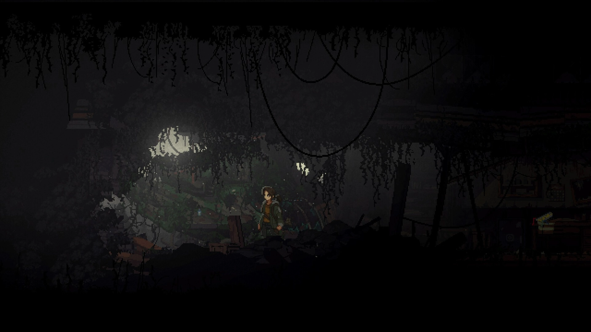 pixel art survival horror game for PC