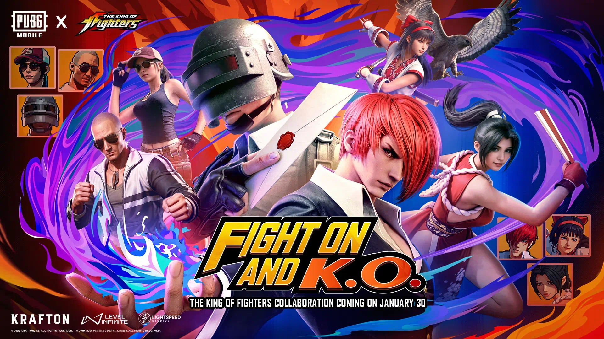 PUBG Mobile King of Fighters crossover