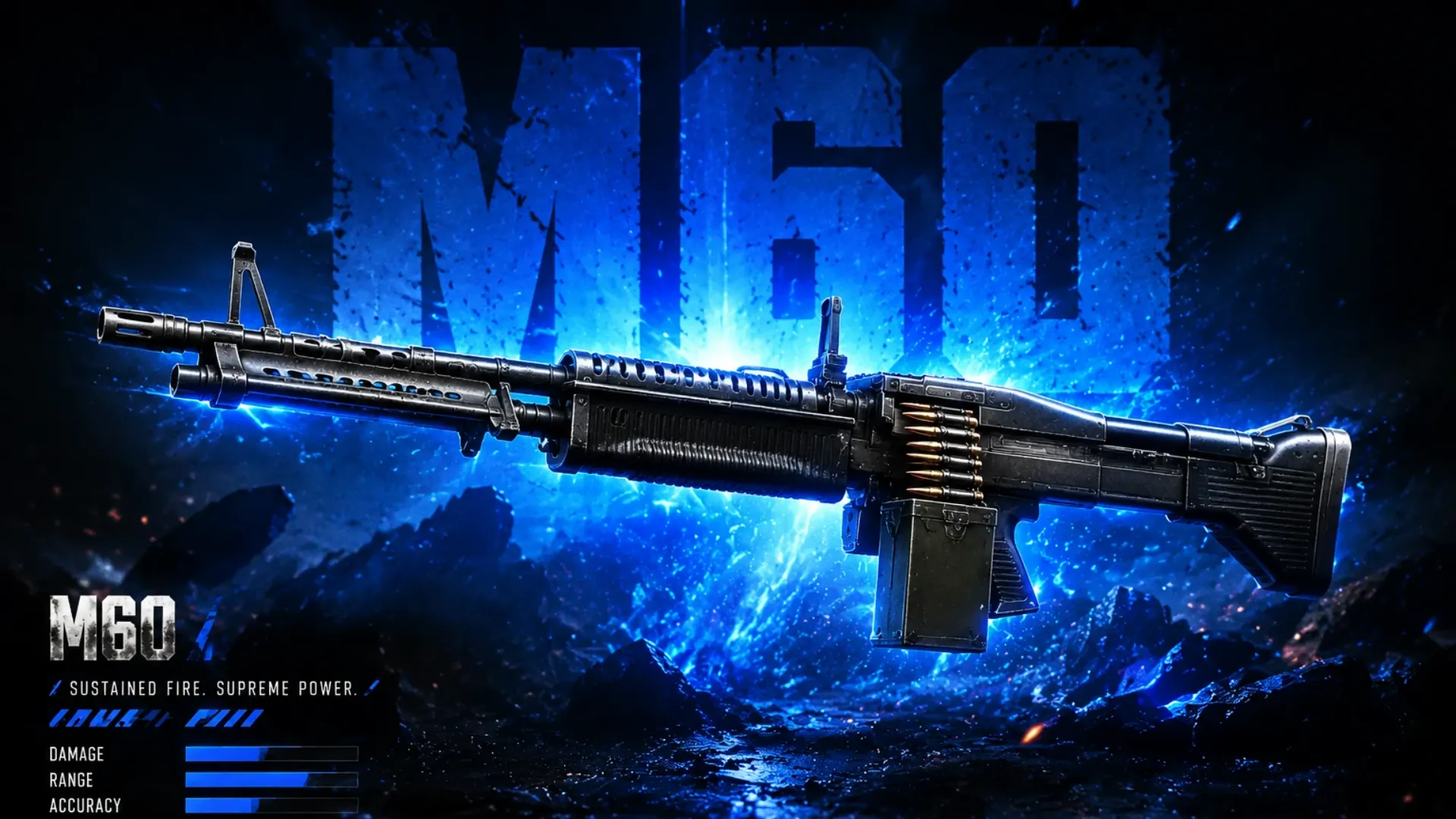 Gun M60 Free Fire