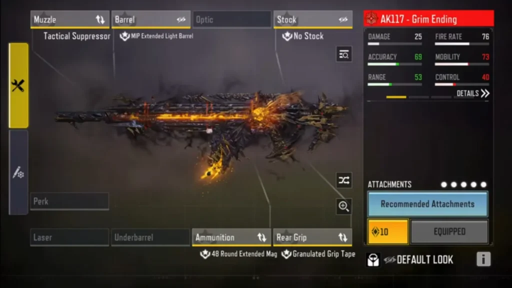 K117 Loadout Code codm