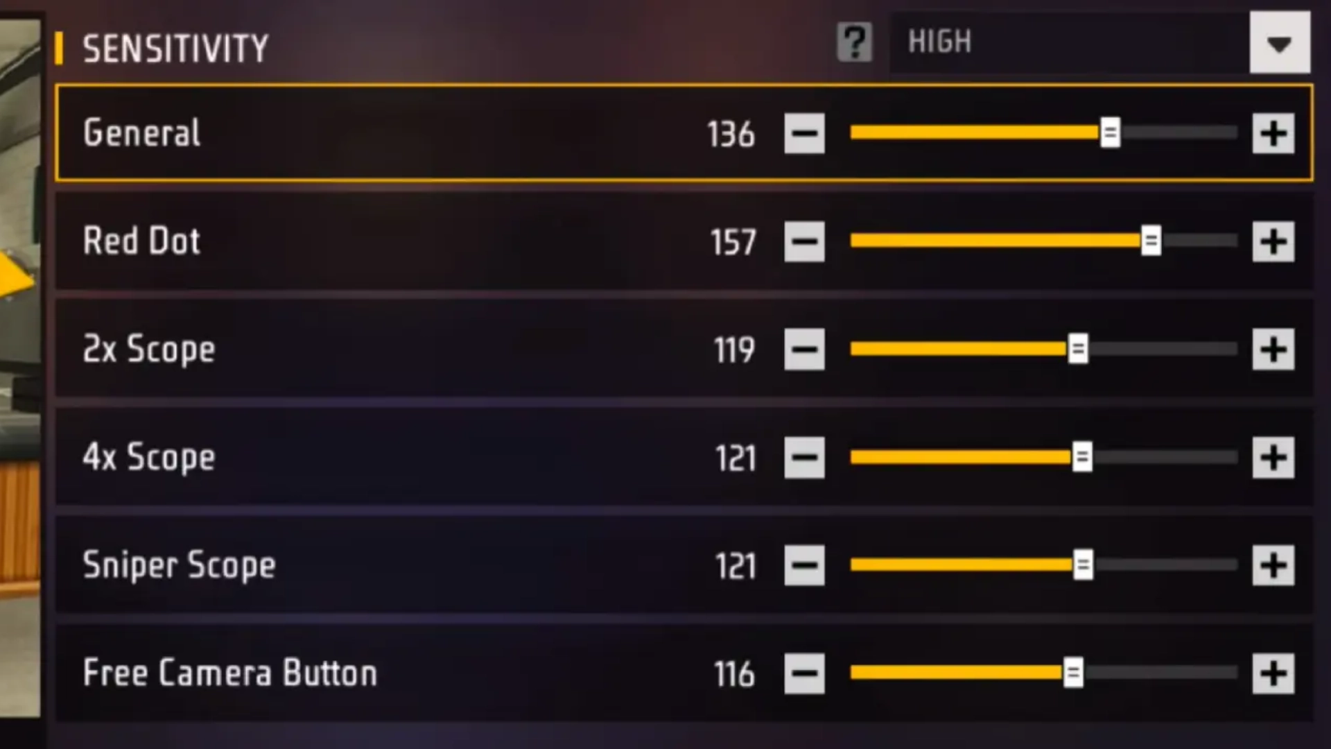 Free Fire Sensitivity for Android and iPhone