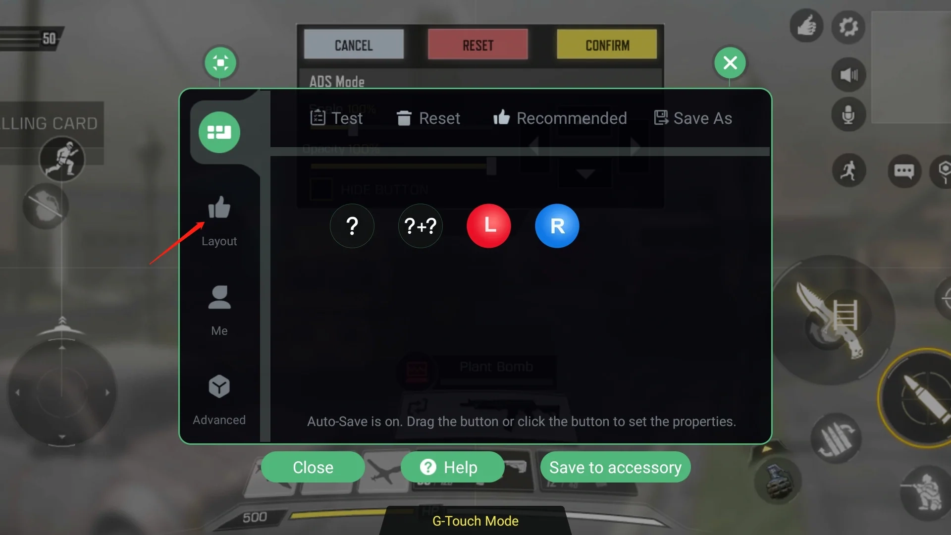 COD Mobile motion control sensitivity