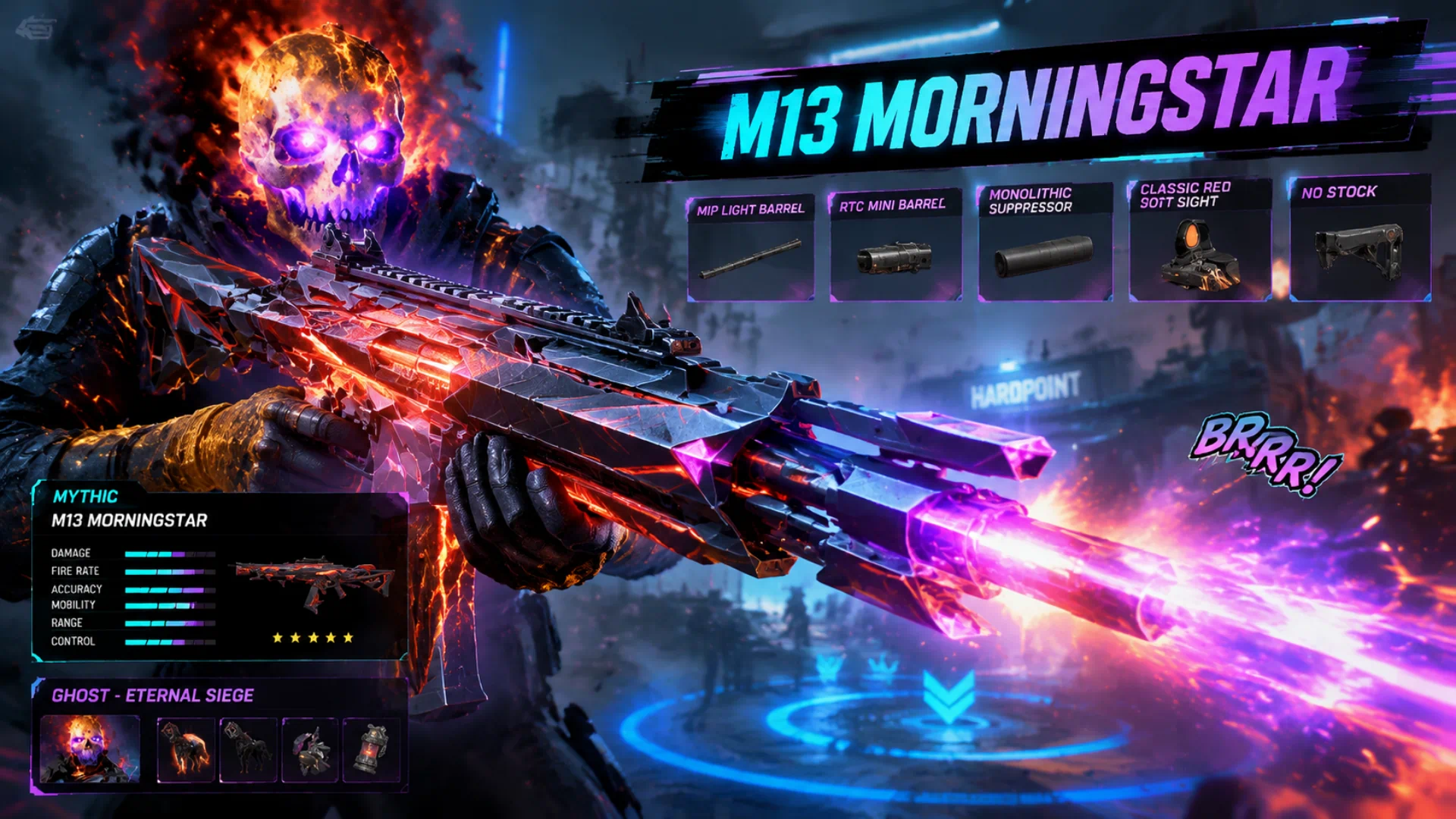 best M13 attachments in COD Mobile
