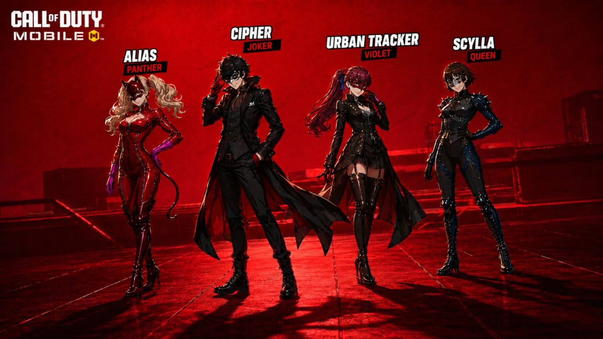 CoDM x Persona 5 collaboration leaked trailer screenshot.