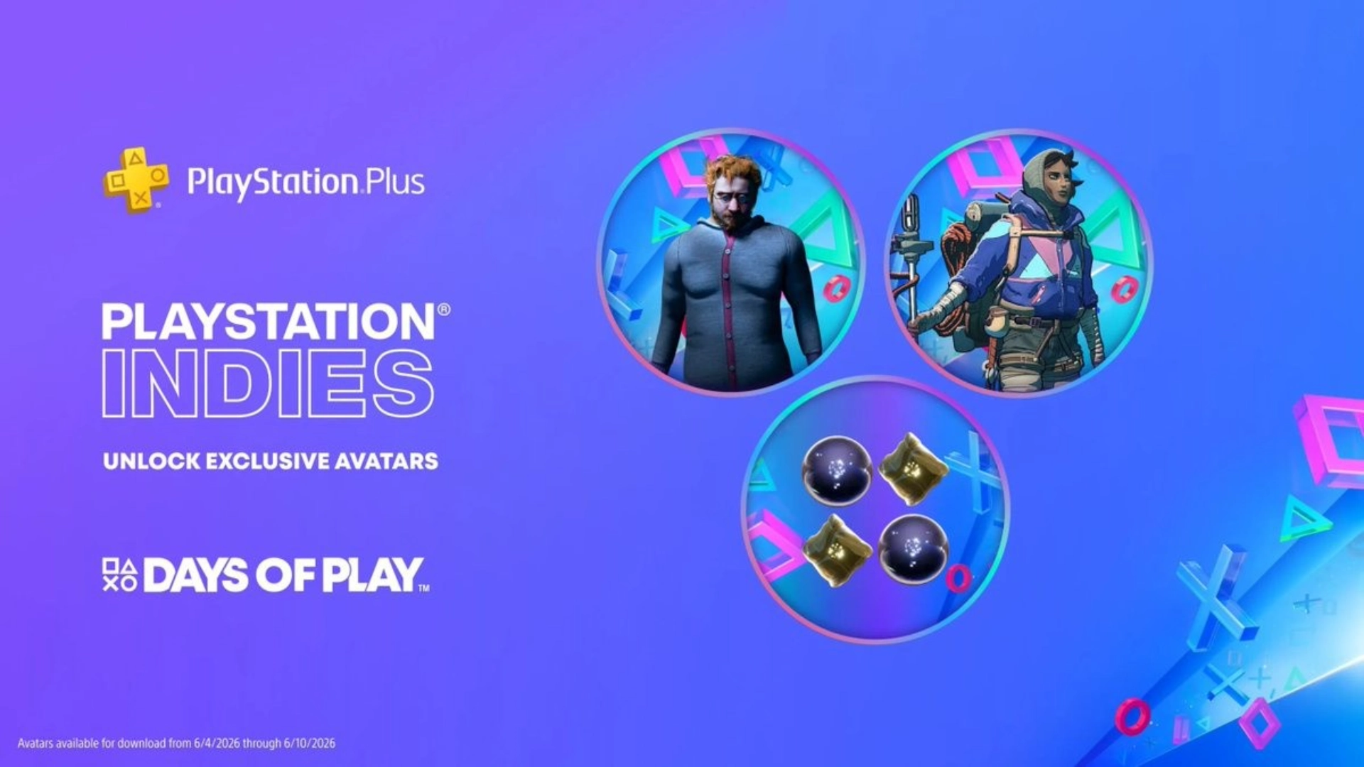 Days of Play free avatars