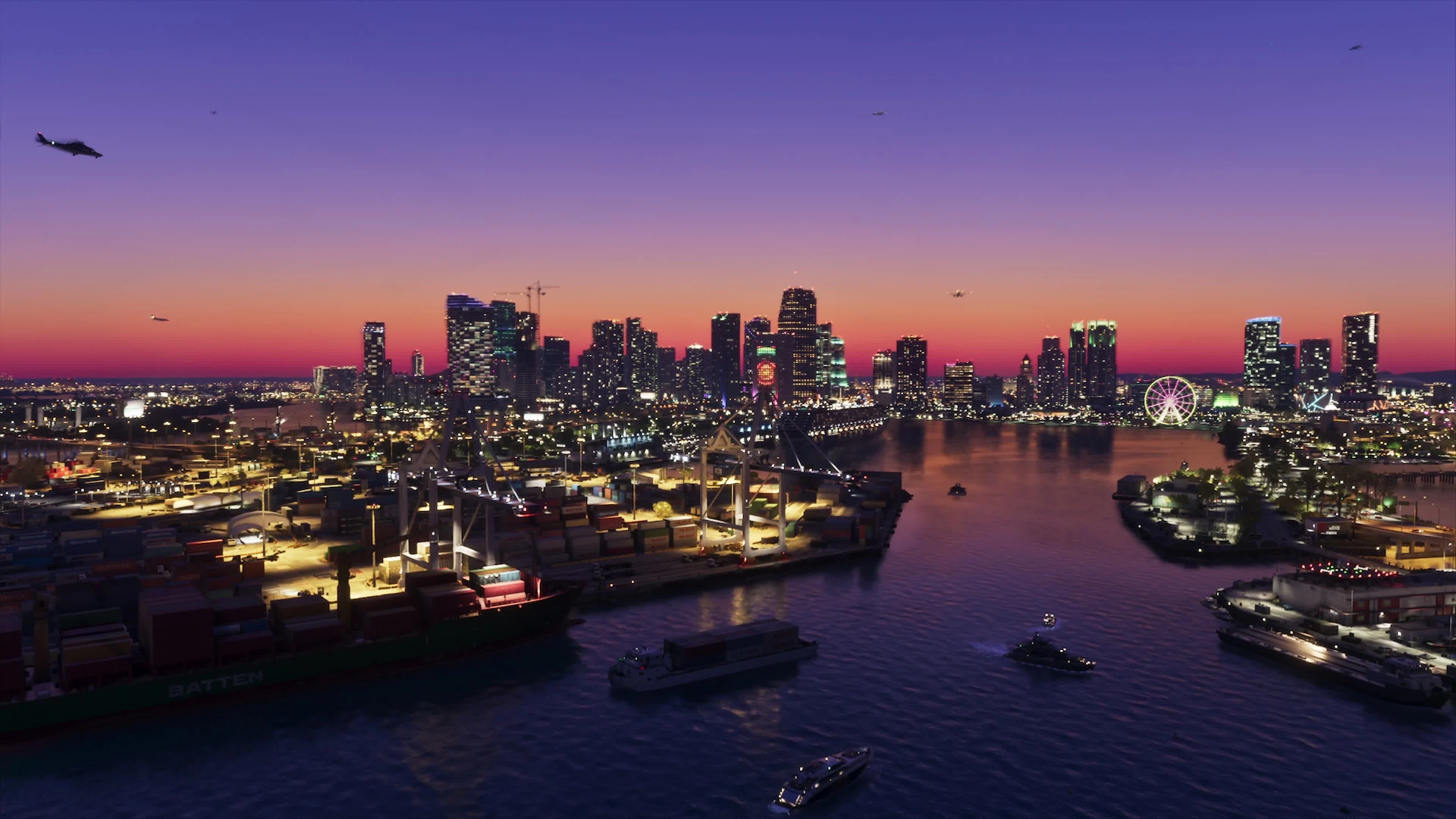 night view of Vice City in GTA 6