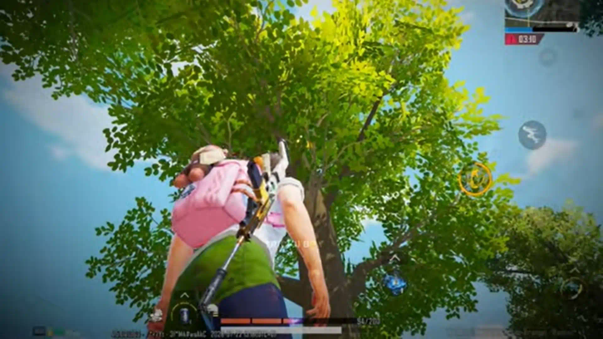 You Can Reach the Tree Outside Chunin Arena With Kunai