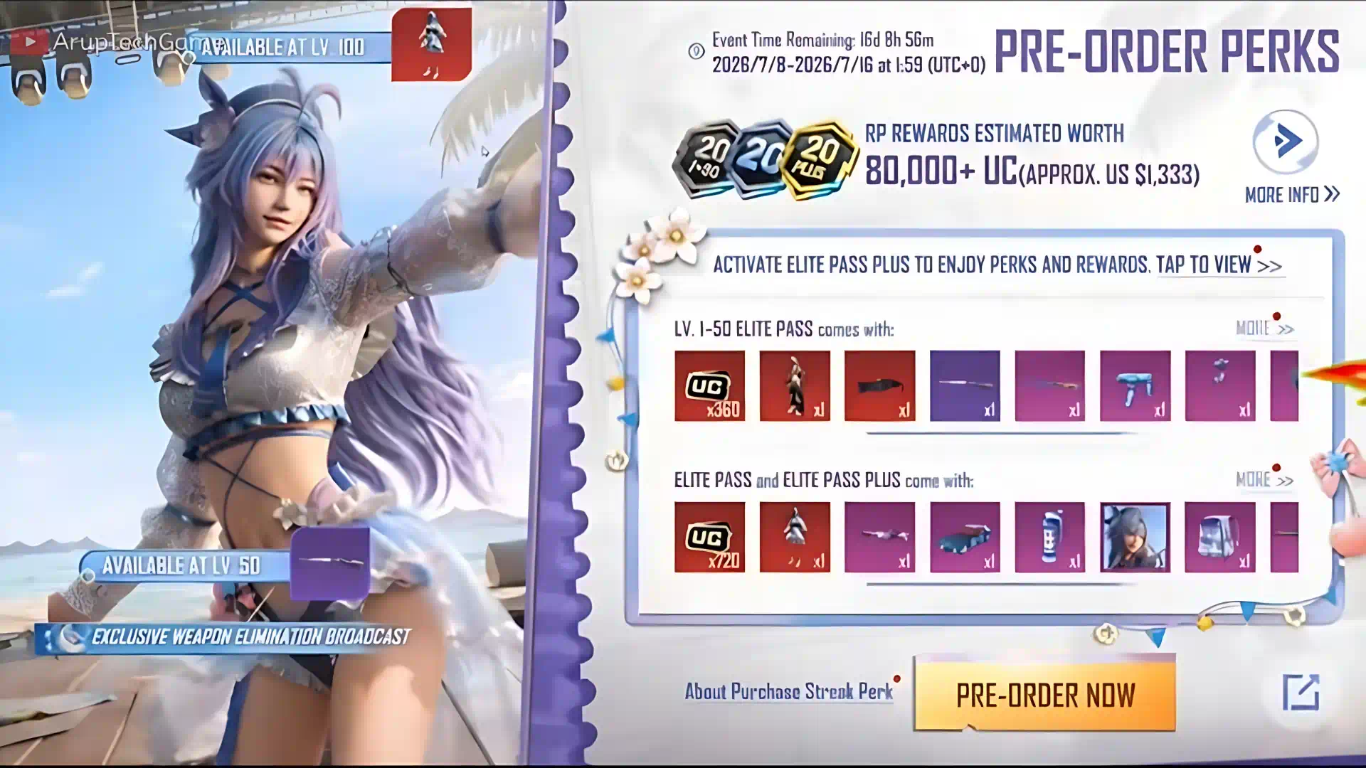 1-100 RP Rewards Breakdown in PUBG