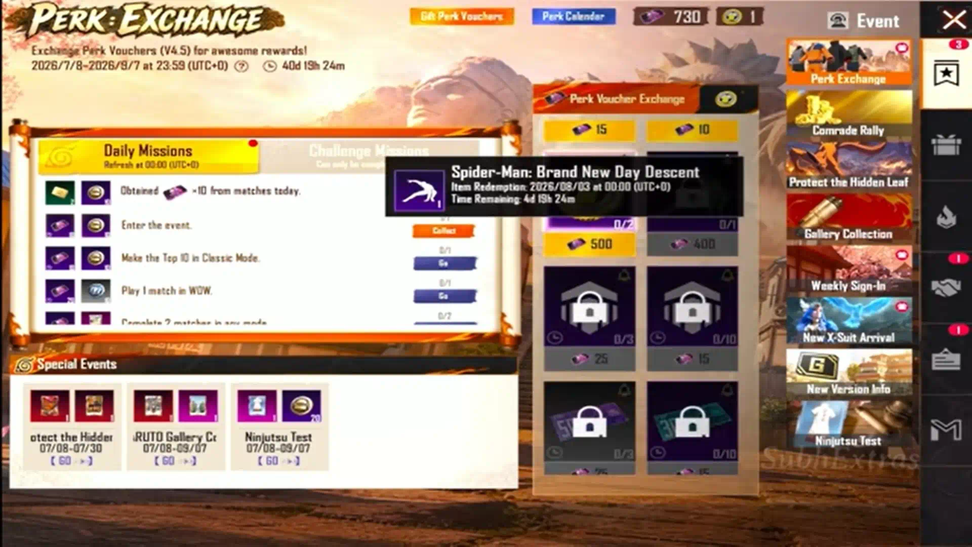 Spider-Man Theme Mode Features