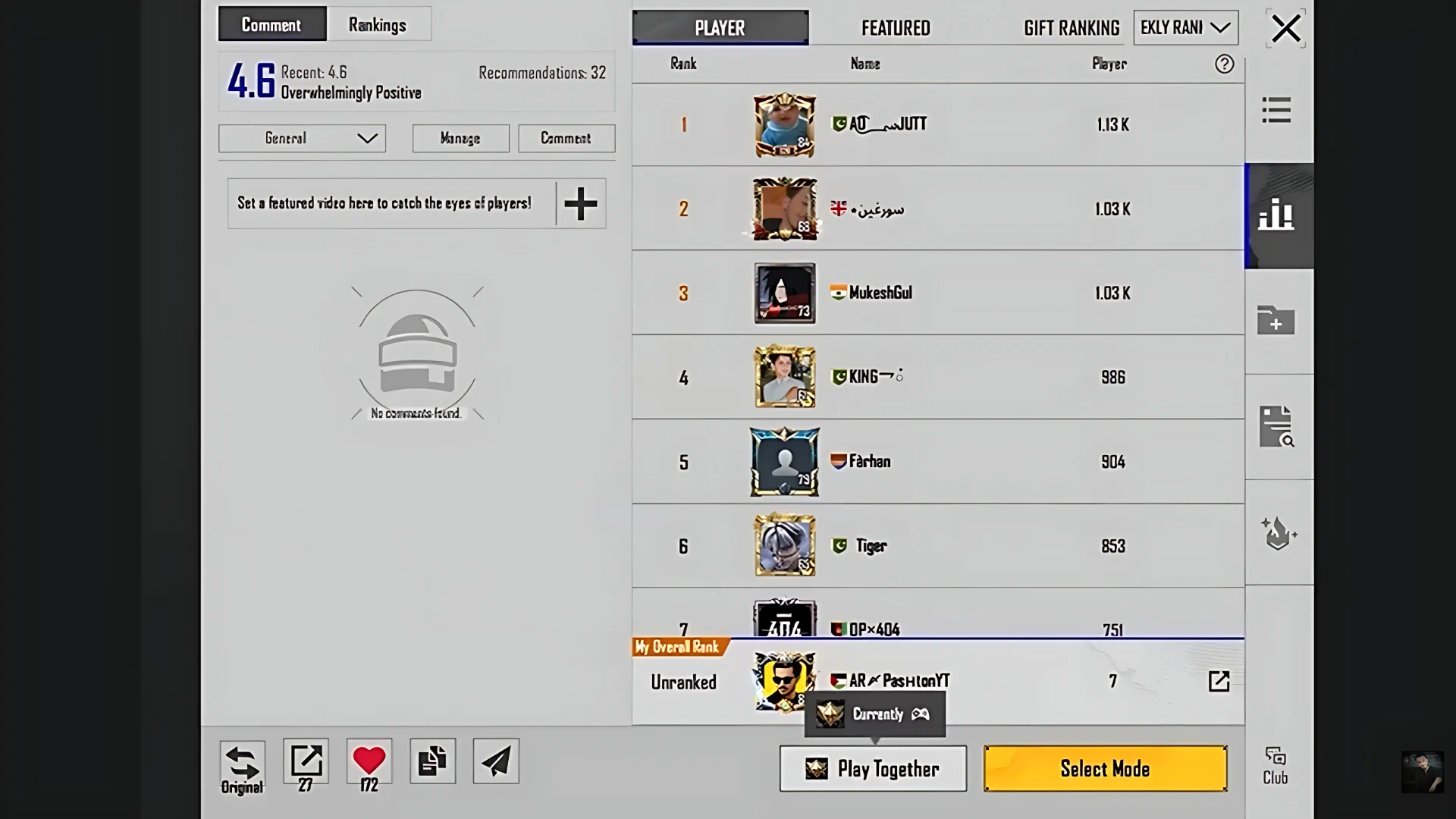 Ranking Tiers and UC Rewards