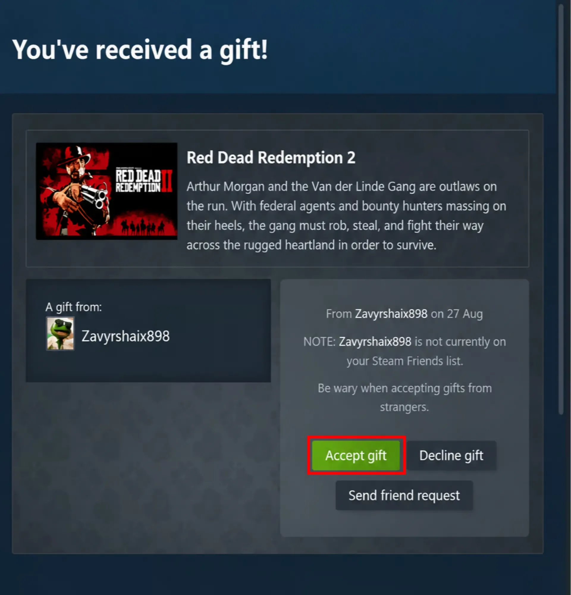 Steam Friend Link and Accept Request
